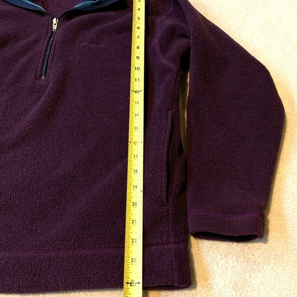 Patagonia Vintage 1/4 zip Fleece pullover jacket plum egg plant size Medium - Picture 5 of 12